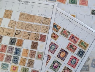 Lithuania Mint & Used Collection on Homemade Pages Please Read Description