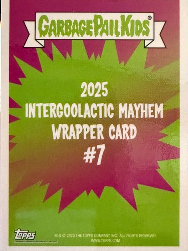 2025 Garbage Pail Kids Intergoolactic Mayhem Gold Foil Wrapper - Pick Your Card - Picture 3 of 44