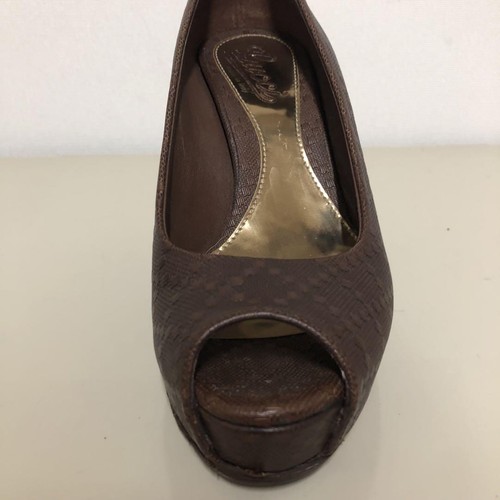 Gucci Czółenka Buty na obcasie Brązowe Prawdziwa skóra Rozmiar 35,5 US Około 5,5 Dla kobiet - Zdjęcie 9 z 24