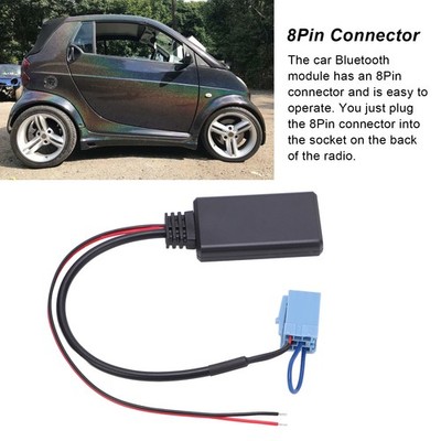 Car AUX In Module 8Pin MINI ISO Wireless For Smart Fortwo 450 Radio