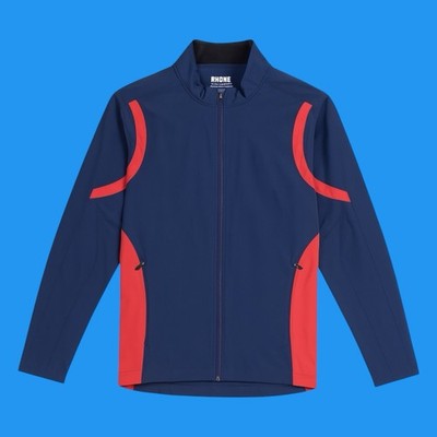 Rhone Play Through Mens Medium Full Zip Long Sleeves Golf Windbreaker Jacket