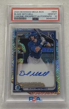 2024 Bowman Mega Box Chrome Mojo #BMA-BM1 Blake Mitchell Auto Royals PSA 10