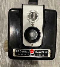 Vintage 1950s Kodak Brownie Hawkeye Flash Model Camera Untested