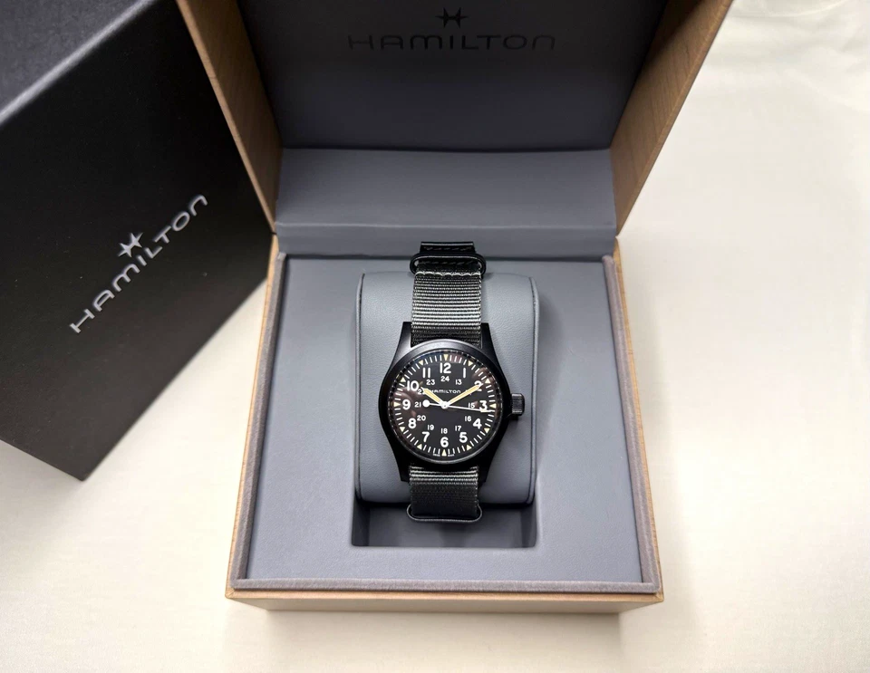 Hamilton Khaki Field Mechanical 38mm Black PVD H69409930 Full Set, photo 2 of 5