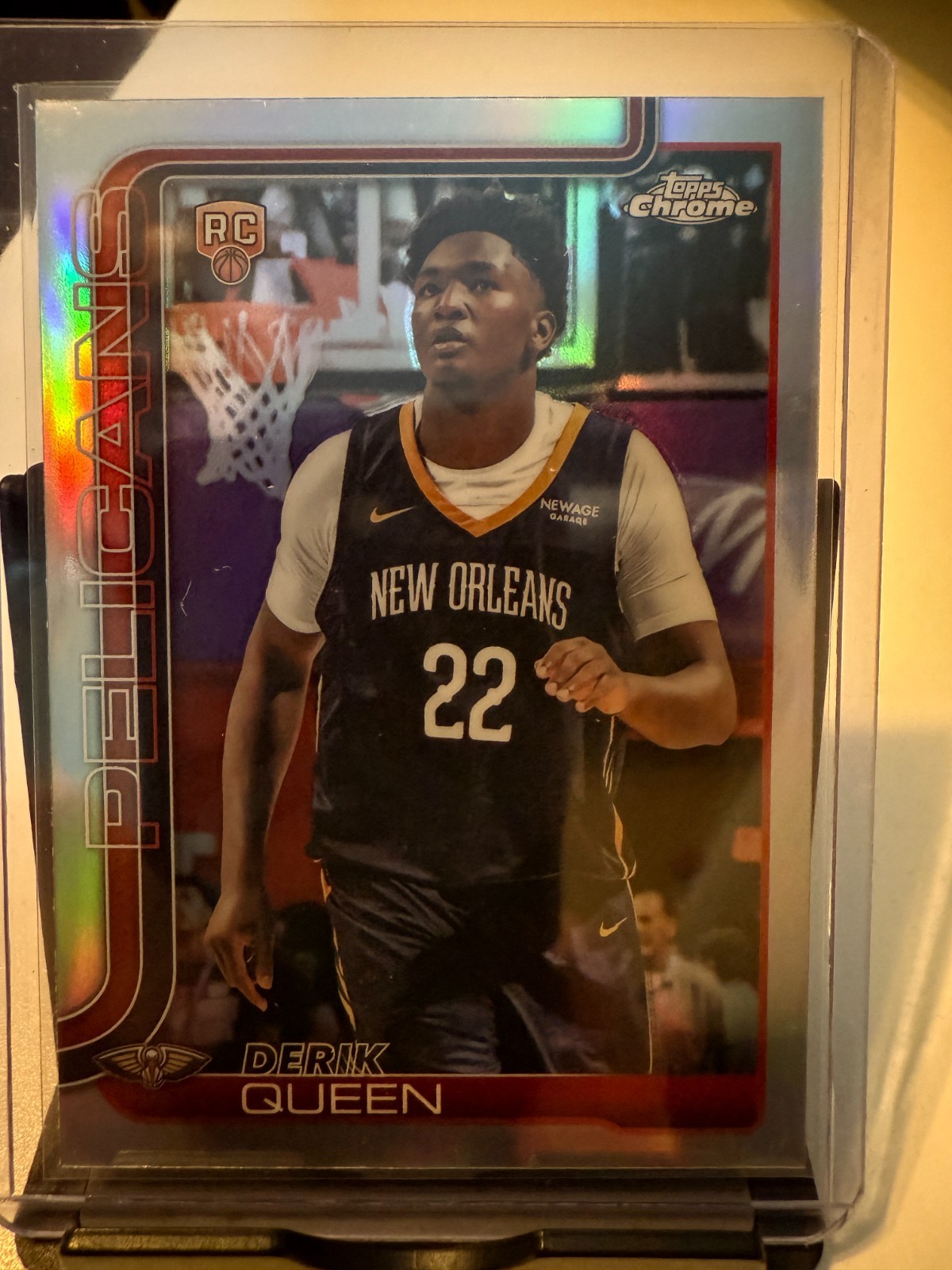 Derik Queen 2025-26 Topps Flagship Holo Foil #213 Rookie RC