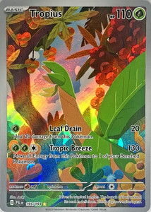 Pokemon Paldea Evolved Sv02: Tropius (Illustration Rare) #195/193 - Near Mint+