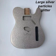 TL electric guitar bodySuper Metal large particle silver