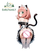 EARLFAMILY 5.1" Anya Forger Car Sticker Removable Laptop Artistic Vehicle Decal