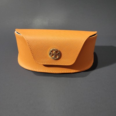 Tory Burch Womens Sunglasses Case Orange Oversized.