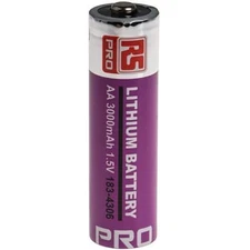 Rs Pro 1834306 Aa Battery Lithium 1.5V 3000Mah Non-Rechargeable Standard Te