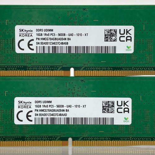 ASUS HMCG78AGBUA084N BA 32GB (2x16GB) RAM DDR5 5600MHz 03A12-00051100 Memory Kit - Picture 8 of 8