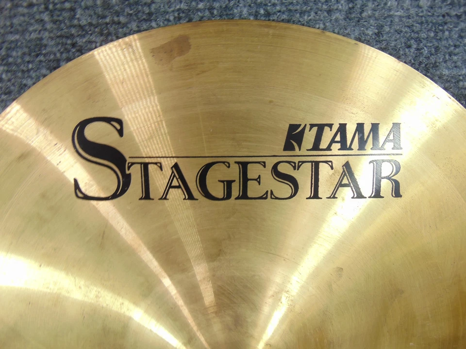 Juego de batería de latón par de platillos Hi-Hat Tama Stagestar de 13 pulgadas de repuesto Foto 3 de 4