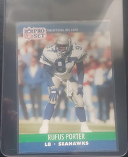 Pro Set 1990 Rufus Porter #649 Seattle Seahawks Base Set Football Card