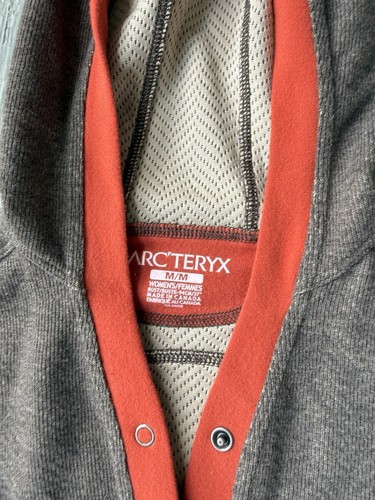 Arcteryx Citadel Snap Fleece Hoodie Women Medium Hooded Pockets Polartec - Picture 6 of 7