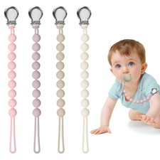 Loviomad Silicone Pacifier Clips for Baby Girls Boys MAM