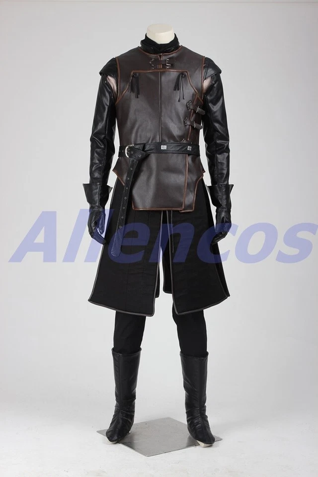 ¡Nuevo! Juego de Tronos Jon Snow Disfraz Cosplay Traje Conjunto Hecho a Medida Foto 4 de 4