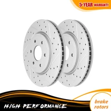 296mm Front Drilled Slotted Brake Rotors for Frontier Pathfinder Xterra Equator