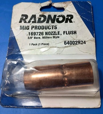Mig Welding Torch Nozzle Tip Flush 5/8  Bore Miller Radnor 64002924 169726 Arc