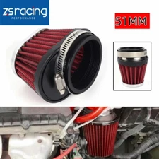 2”/51mm Motorcycle High Flow Air Filter For Motocross Scooter Air Pods Cleaner