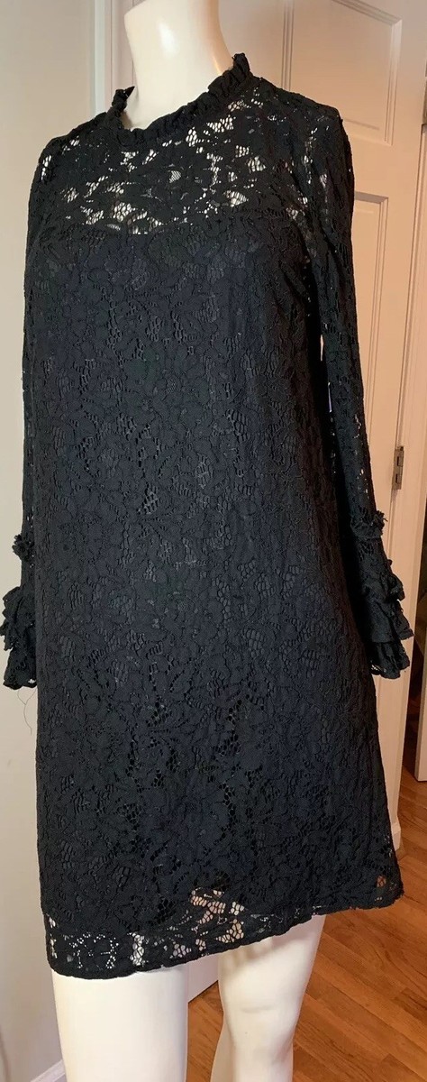 lace bell sleeve shift dress Caroline Rose Women's Bella Dress - Black - Size L