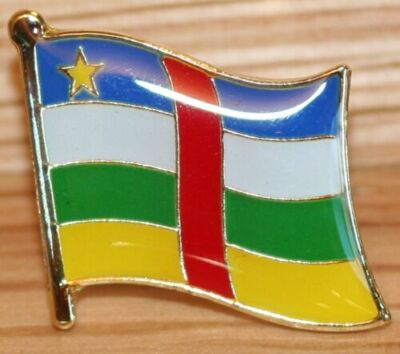 ZENTRALAFRIKANISCHE REPUBLIK AUTO Afrika Flagge Land Metall Reversnadel Abzeichen