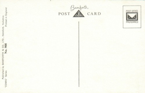 COMIC BAMFORTH ESKIMO HOUSE WHAT GOOD is an IG without a LOO POSTCARD NEW - Picture 2 of 2