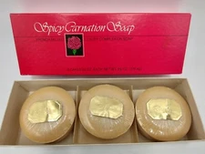 Spicy Carnation Soaps French Milled Luxury Complexion Soap Durham Prod Vintage