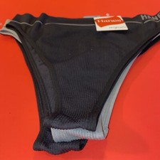 HANES 3 PACK   RIBBED THONG PANTIES / 2X-LARGE / 9
