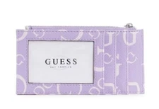 NEW W TAGS GUESS LILAC CREDIT CARD COIN ID CASE MIHOK G LOGO FF858935