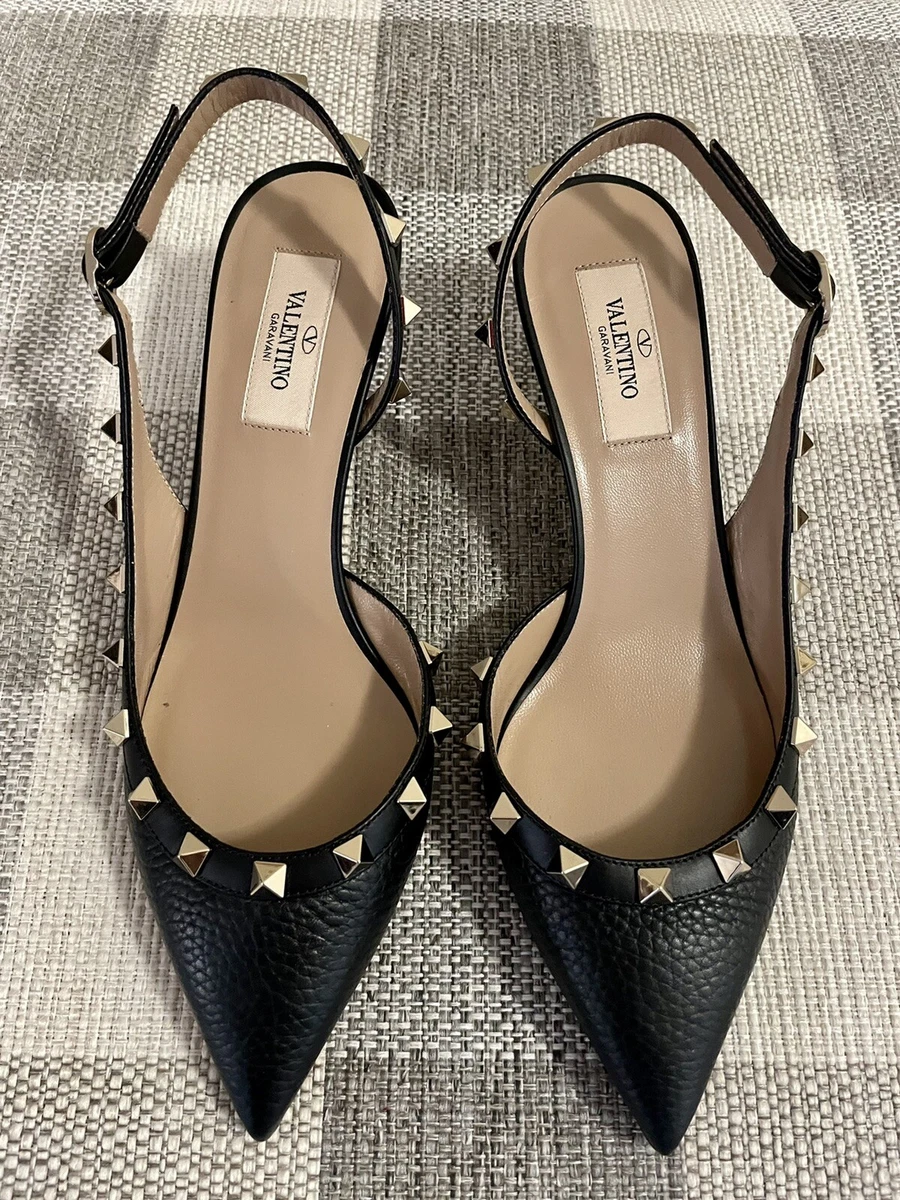 Vlogo cloth heels Valentino Garavani Blue size 37 EU in Cloth