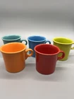 Fiestaware Set of 5 Coffee Mugs Cups O Ring Handle - Various Colors Excellent