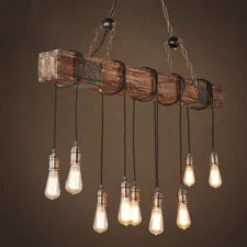 Farmhouse Industrial Chandelier Light Rustic Cafe Hanging Fixtures Pendant Lamp