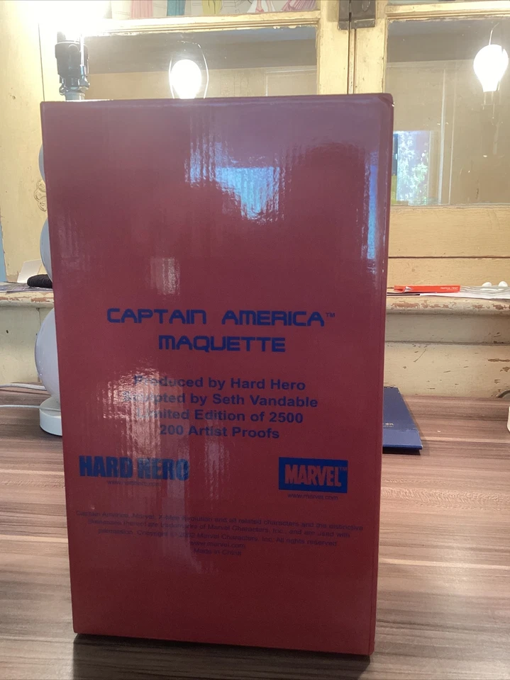 Captain America Maquette Hard Hero XMen Evolution Ltd Ed Vandable 967 / 2500 MIB - Image 2 of 3