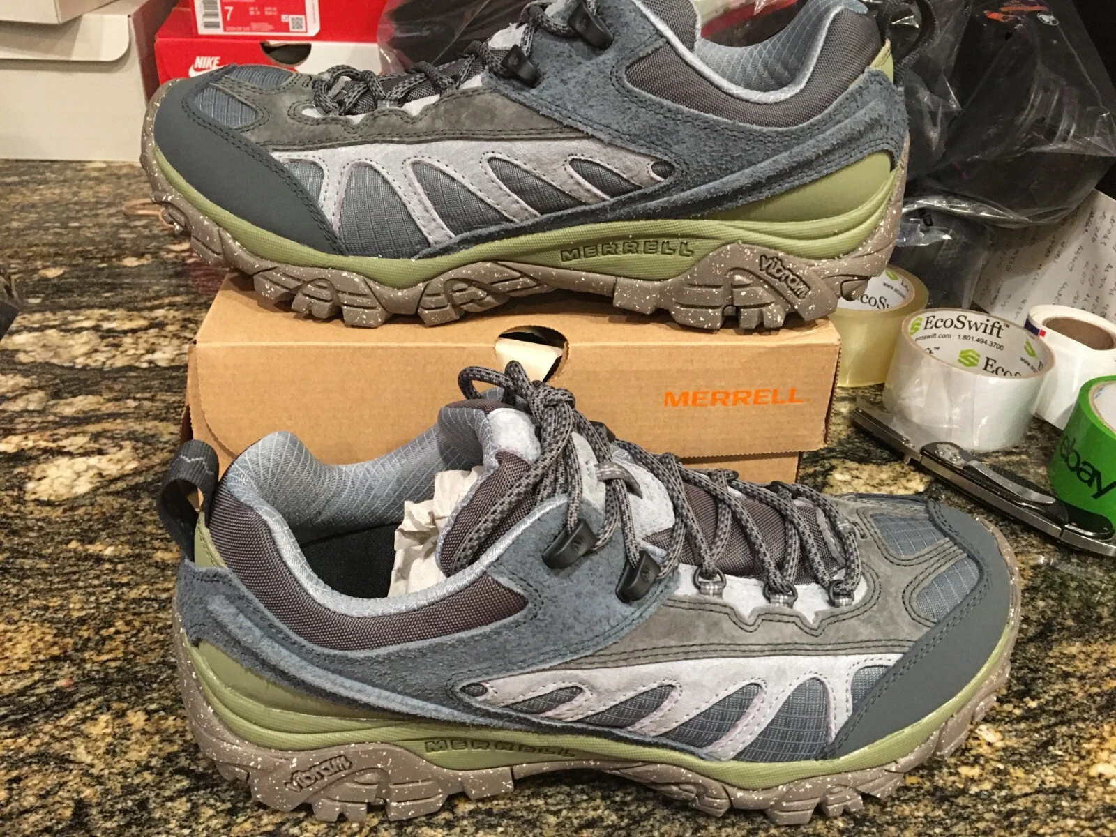 NEW $150 Mens Merrell Moab Mesa Luxe 1TRL Trail Running shoes, size 10