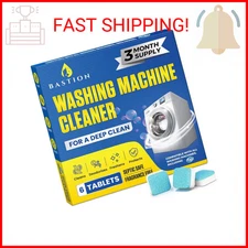 Bastion Washing Machine Cleaner, Deodorizer, & Descaler 6-Pack - Active Deep Cle