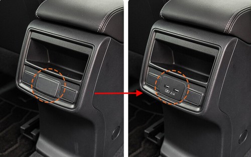 For Subaru Forester 2019-2021 rear USB Charging install Point 2 Ports 2.1 AMPS - Picture 6 of 10