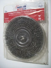 WEILER 36005 VORTEC PRO CRIMPED WIRE WHEEL 8" 5/8" Arbor Carbon Steel 6000RPM