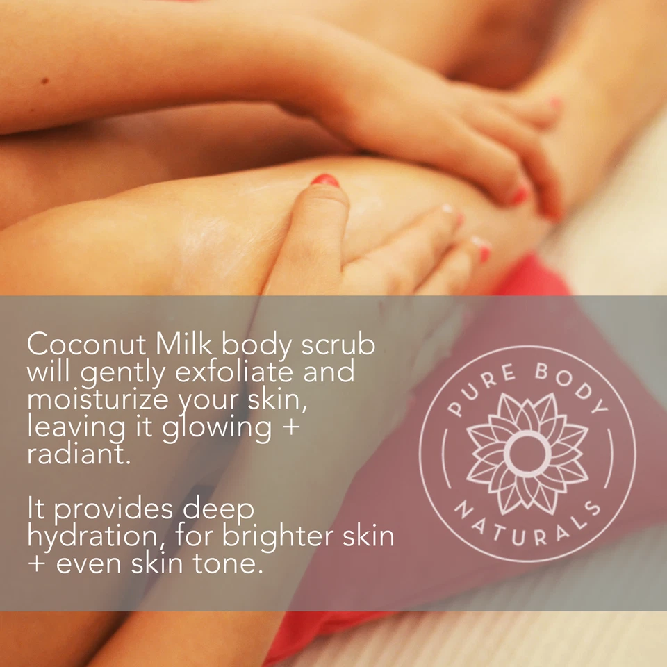 Pure Body Naturals Coconut Milk Body Scrub, 12 ounces - Image 2 of 4