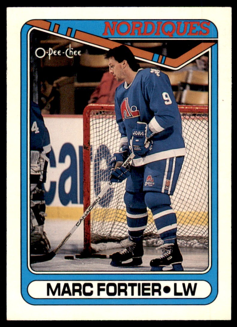 Marc Fortier 1990-91 O-Pee-Chee #176 Quebec Nordiques