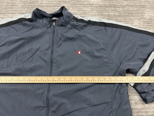 Champion Jacket Mens 2XL XXL Gray Full Zip Mesh Lined Long Sleeve Polyester - Picture 6 of 14