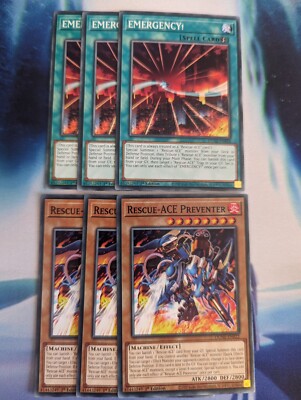 YuGiOh! Rescue-ACE Deck Core 6 Karten Bundle DUNE 1. Auflage