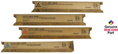 Genuine Ricoh Savin Lanier Toner Set K, M,C,Y MPC5501 MPC4501