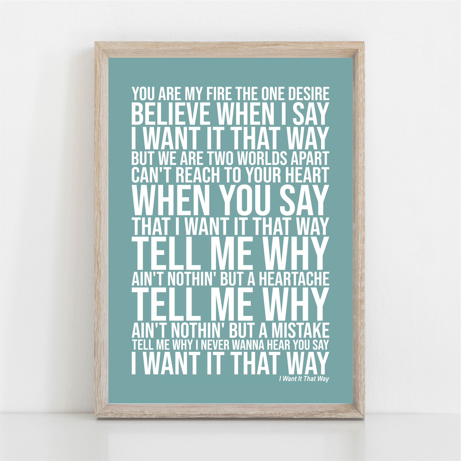 I Want It That Way by Backstreet Boys Vintage Song Lyrics on Parchment  Mixed Media by Design Turnpike - Fine Art America