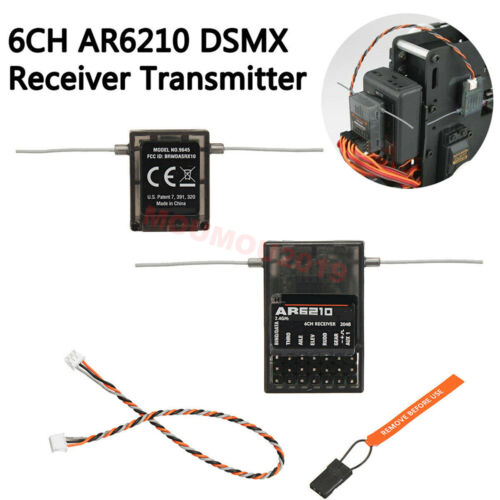 AR6210 DSM-X 6 Channels Receiver RX Support DSM2 For Spektrum Transmitter TX RC - Bild 1 von 12