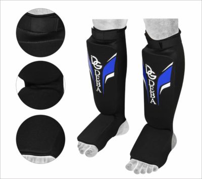 Deba MMA Schienbeinschoner KickBoxen Shin Guards Fußschutz Schienbeinschutz DE