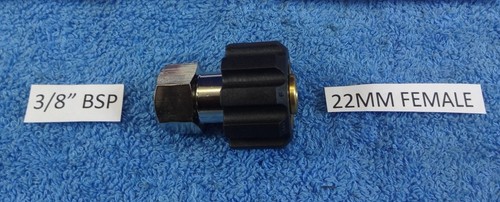 ADAPTADOR DE TORNILLO COMPATIBLE JET WASH KARCHER 22MM HEMBRA X 3/8" BSP HEMBRA - Imagen 11 de 11