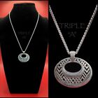 Oval Pendant Necklace Brighton Interlude Geometric