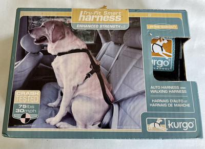 Kurgo Tru-Fit Smart Harness Enhanced Strength v3 Crash Tested for Large Dogs