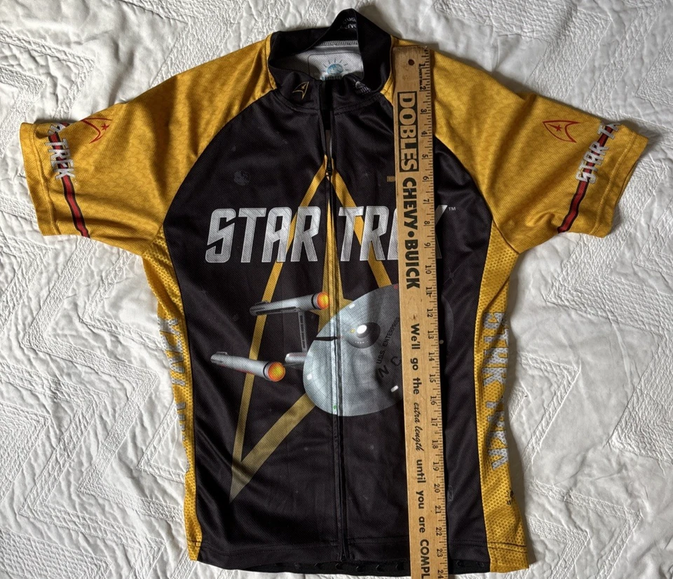 Велосипедная майка Star Trek Command черная/золотистая мужская средний размер - To Boldly Go - Изображение 4 из 4