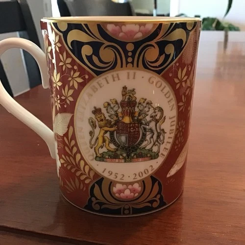 Royal Collection Cup 2002 Queen Elizabeth II Golden Jubilee Worcester England